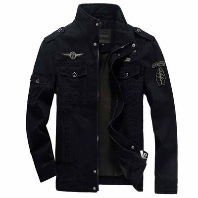 Jean military jacket for men army soldier cotton air force one male clothing spring autumn