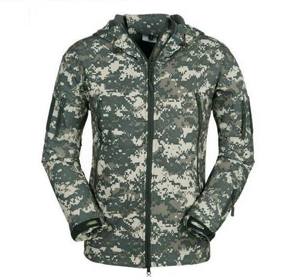 Army military tactical jacket hunt camouflage clothing windproof waterproof for men