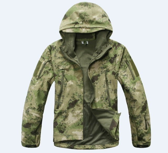 Army military tactical jacket hunt camouflage clothing windproof waterproof for men