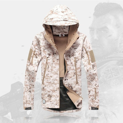 Army military tactical jacket hunt camouflage clothing windproof waterproof for men