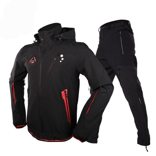 Outdoor jacket and pants for men sportwear hiking clothes camping climbing treking