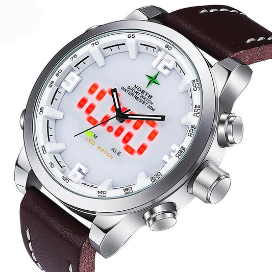 Men sports Waches Running LCD Wristwatch Analog Digital Reloj Hombre