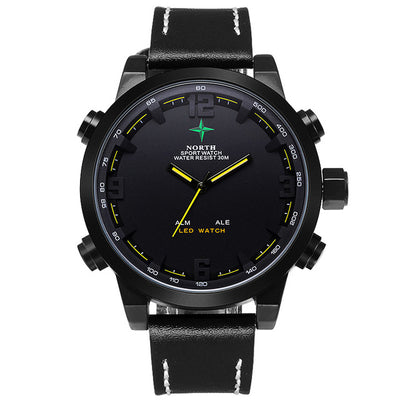 Men sports Waches Running LCD Wristwatch Analog Digital Reloj Hombre
