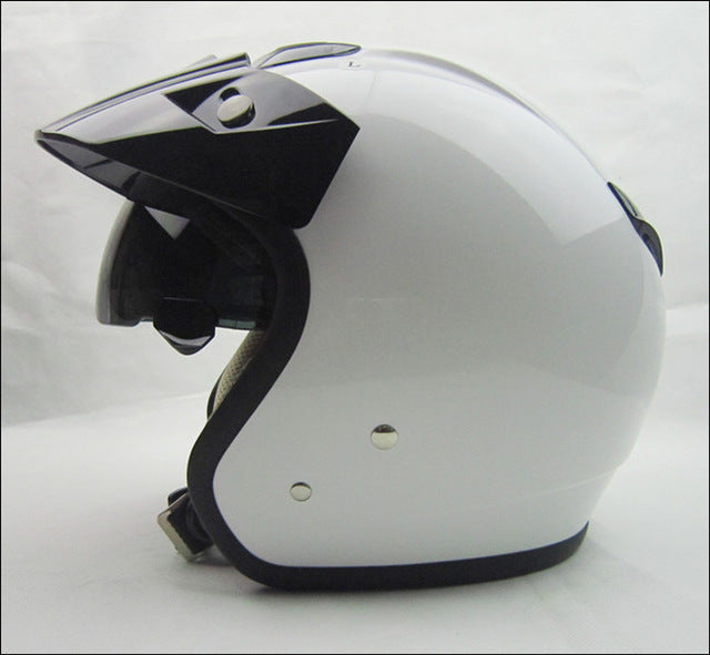 Vintage motorcycle helmets tiger printing Retro 3/4 open face helmet DOT approved
