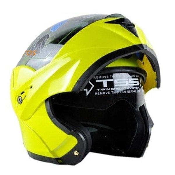 electric motorcycle helmet flip up men women modular helmet dual lens
