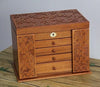 Vintage storage box wood multi-layer for organizer marriage gifts