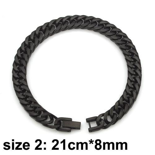 Rock bracelet men stainless steel hip hop bangle jewelry for party