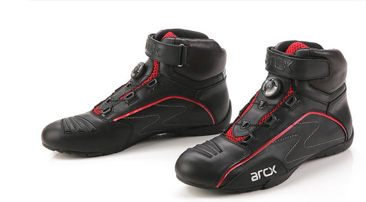 adventure motorcycle shoes rotary buckle boots men's cruiser riding shoes