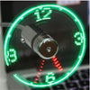 Mini USB Fan gadgets Flexible Gooseneck LED Clock Cool For laptop PC Notebook