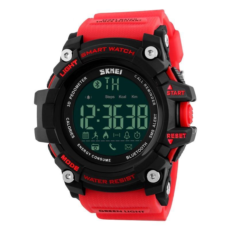 Men sports smart wristwatch pedometer calories waterproof 50m digital watches
