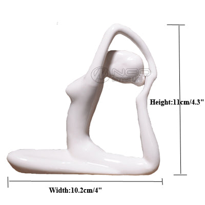 Art ceramic yoga poses home yoga studio decor ornament