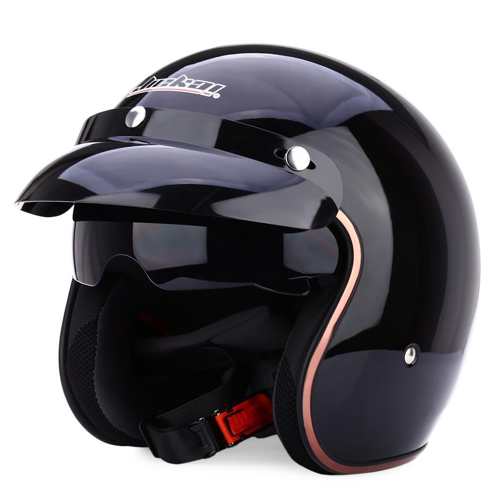 Scooter helmet retro vintage motorcycle helmets visor open face