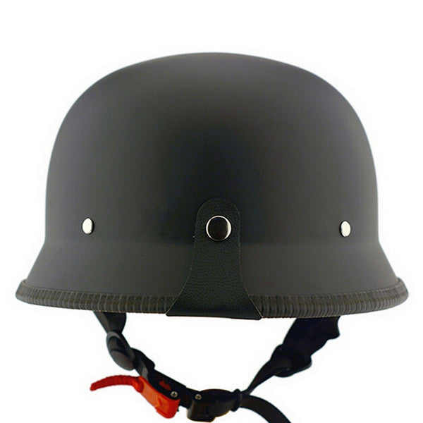 Retro motorcycle helmet vintage half face black German Chopper Cruiser Biker head protect