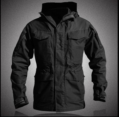 Tactical hoodie jacket for men pilot coat army cloth windbreaker waterproof