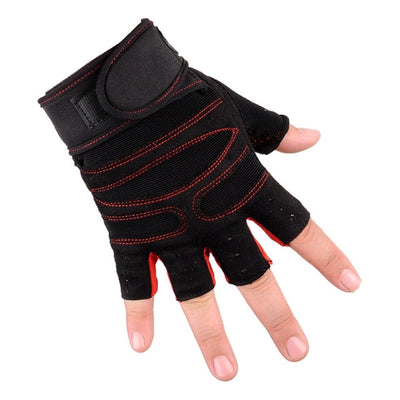 Gym gloves sport exercise fitness glove half finger body building training