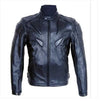 Men leather motorcycle jacket biker protective jackets moto suit
