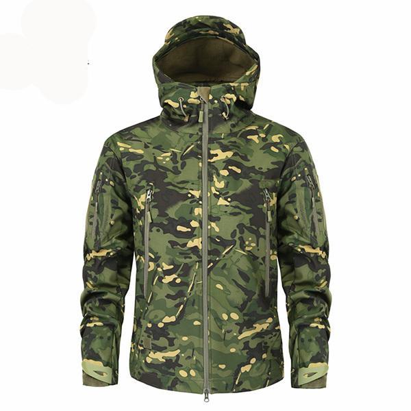 Men coats army military camouflage fleece jacket tactical clothing autumn