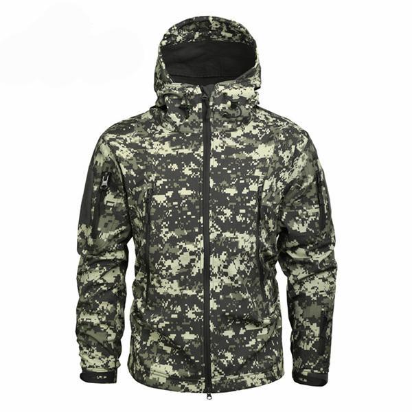 Men coats army military camouflage fleece jacket tactical clothing autumn