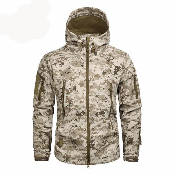 Men coats army military camouflage fleece jacket tactical clothing autumn
