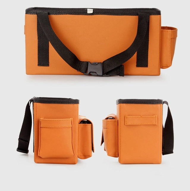 Car Backseat Storage Box Leather Portable Hanging Trunk Organizer Car Interior Accessories