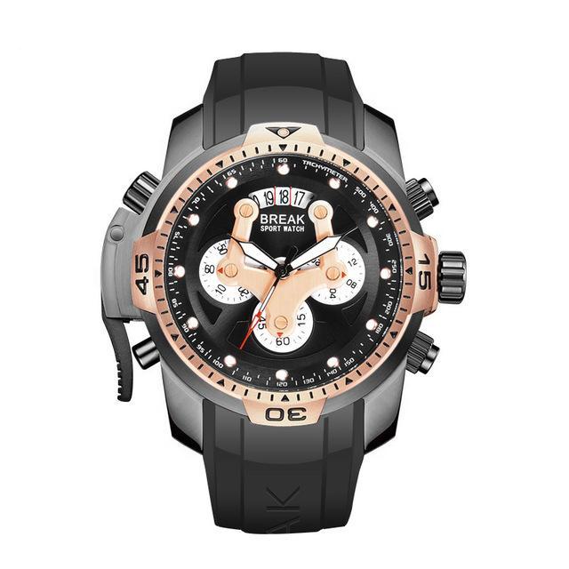 Sport  wristwatches man unique design fashion rubber band
