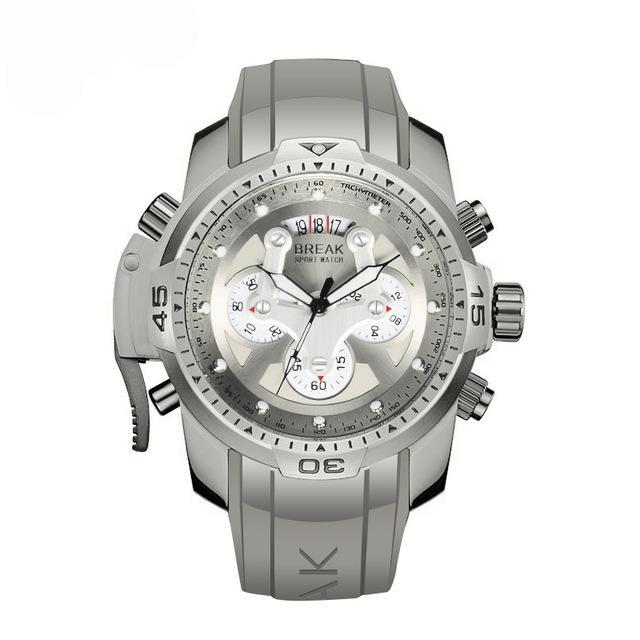 Sport  wristwatches man unique design fashion rubber band