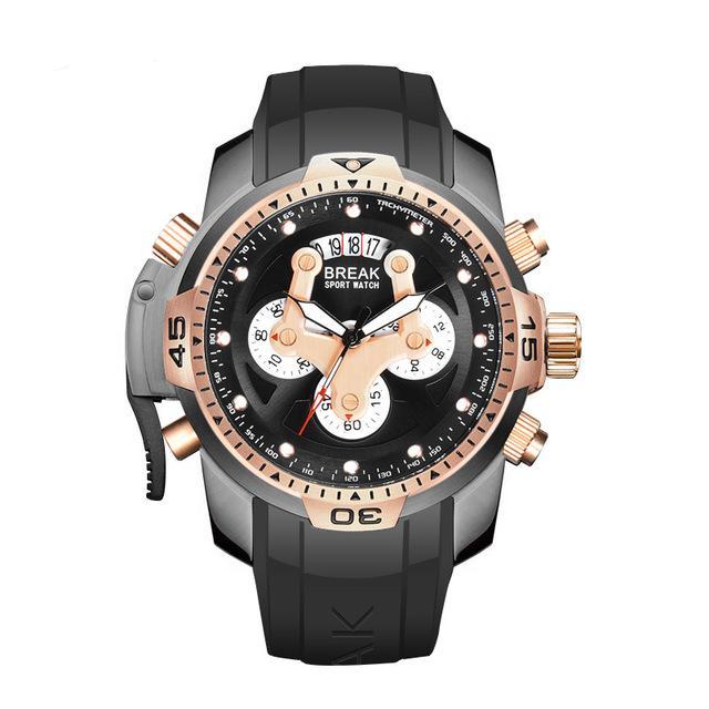 Sport  wristwatches man unique design fashion rubber band