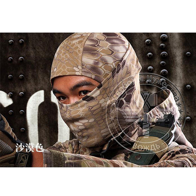 Military Tactical Hunt Full Face Mask Camouflage Paintball War Game