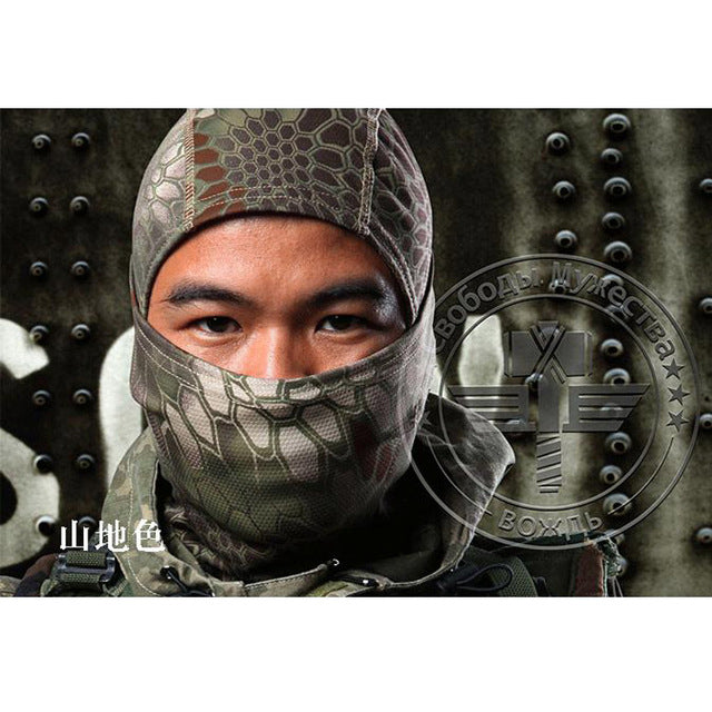 Military Tactical Hunt Full Face Mask Camouflage Paintball War Game