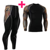 Sport suits for GYM thermal underwear sets for men long compression