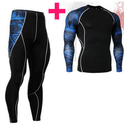 Sport suits for GYM thermal underwear sets for men long compression