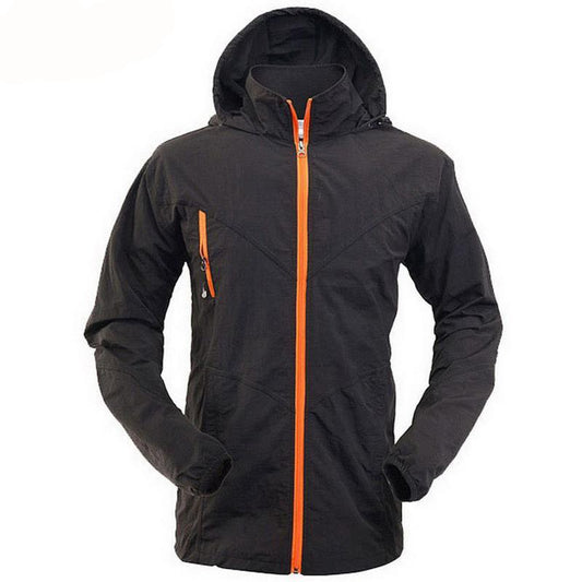 Outdoor sport hooded jacket for men trekking camping hiking clothes