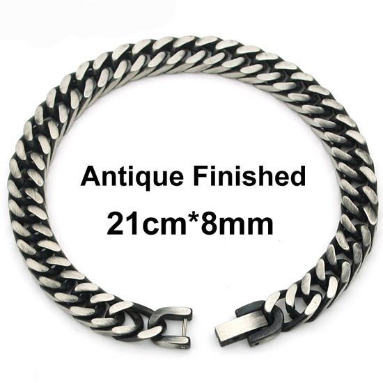 Rock bracelet men stainless steel hip hop bangle jewelry for party