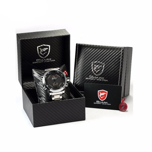 Men sports watches Army Military Wristwatches digital calendar LED steel Reloj Hombre