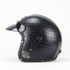 Vintage motorcycle helmet open face retro helmets with goggles