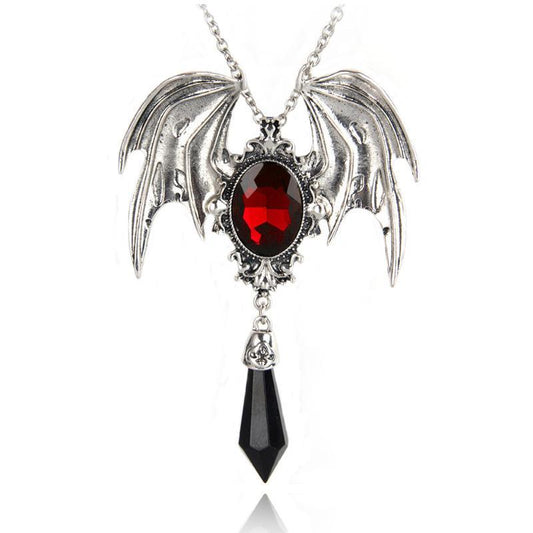 Vintage gothic halloween necklace pendant vampire for men women