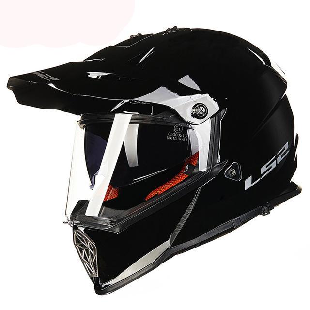 Full face motorcycle helmets off road motocross helmet racing double lens