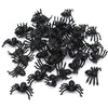 Black spider halloween decor funny party prank joking toys gifts 50pcs