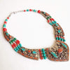 Boho necklaces jewelry inlaid stone pendant lucky handmade accessories
