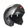 Vintage full face motorcycle helmets flip up open helmets dual visors ECE