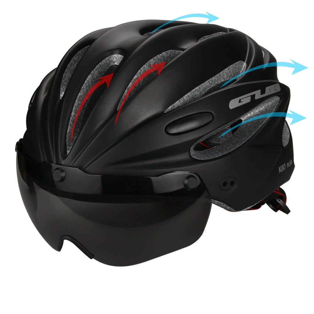 Glasses Bicycle Helmets Cycling Helmet Goggles Integrally-molded MTB Road racing Bike