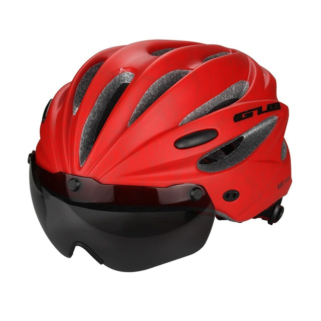 Glasses Bicycle Helmets Cycling Helmet Goggles Integrally-molded MTB Road racing Bike