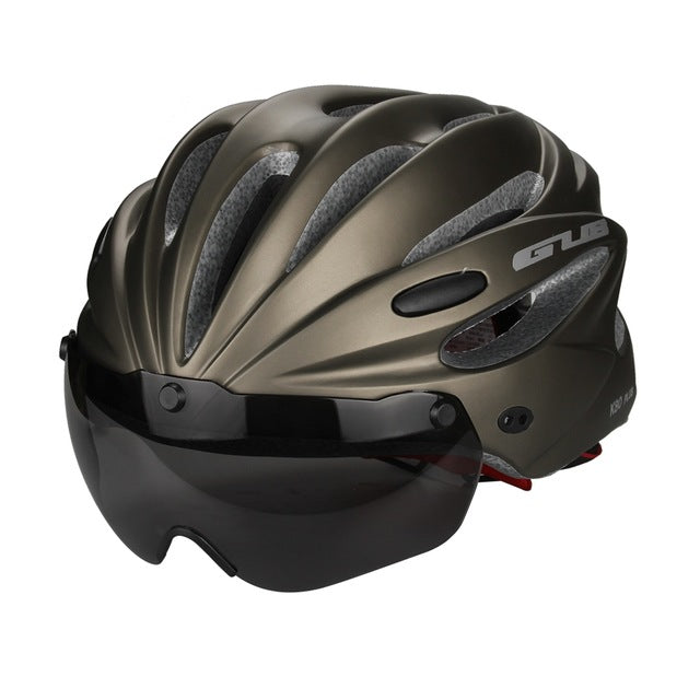 Glasses Bicycle Helmets Cycling Helmet Goggles Integrally-molded MTB Road racing Bike