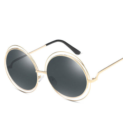 Vintage retro round sunglasses women