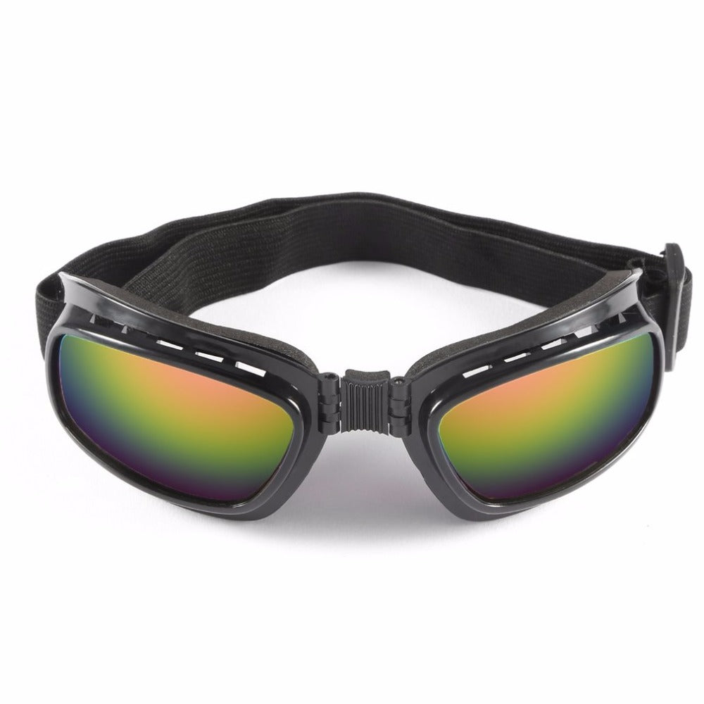 Vintage Motorcycle Glasses Goggles Off Road Racing Sport Eyewear Folding