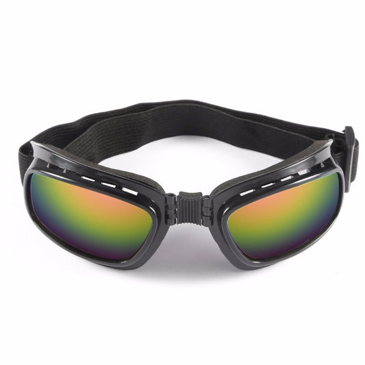 Vintage Motorcycle Glasses Goggles Off Road Racing Sport Eyewear Folding