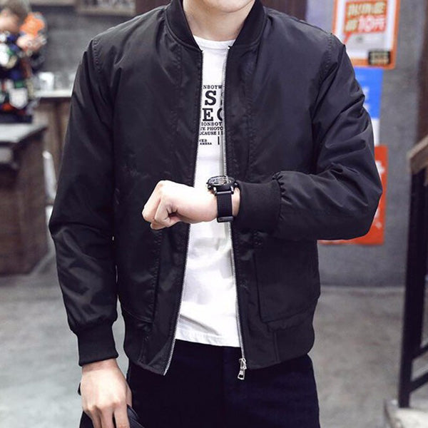 Army Men Jacket Thin Solid Fashion Coats Overcoat 4XL