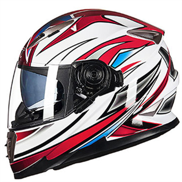 Full face motorcycle helmet double lens with shield lock system moto casco Chopper