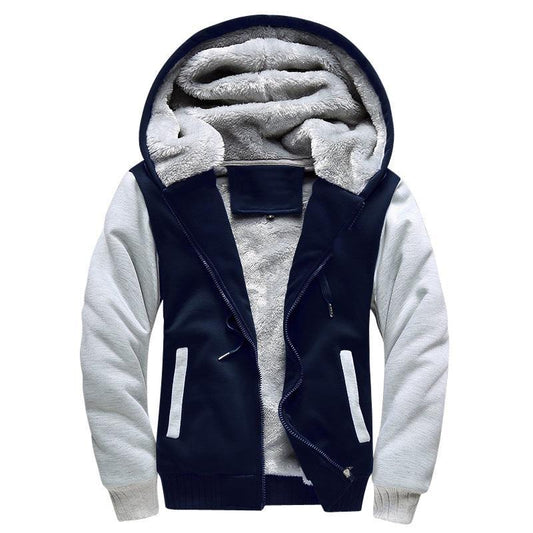 Bomber jacket men sweatshirts hoodies coat warm sportwear tracksuit