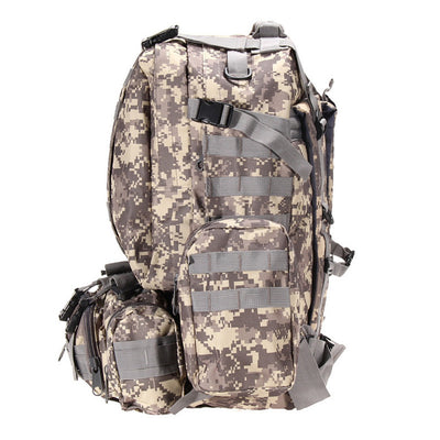 55L Large Camping Backpack Military Tactical bag Outdoor Hiking Hunting Sports